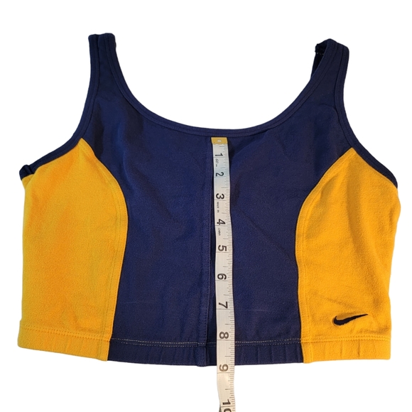 Nike White Tag Vintage 90's Activewear Work Out Crop Top Tank Top Youth L 12-14 - Picture 9 of 9